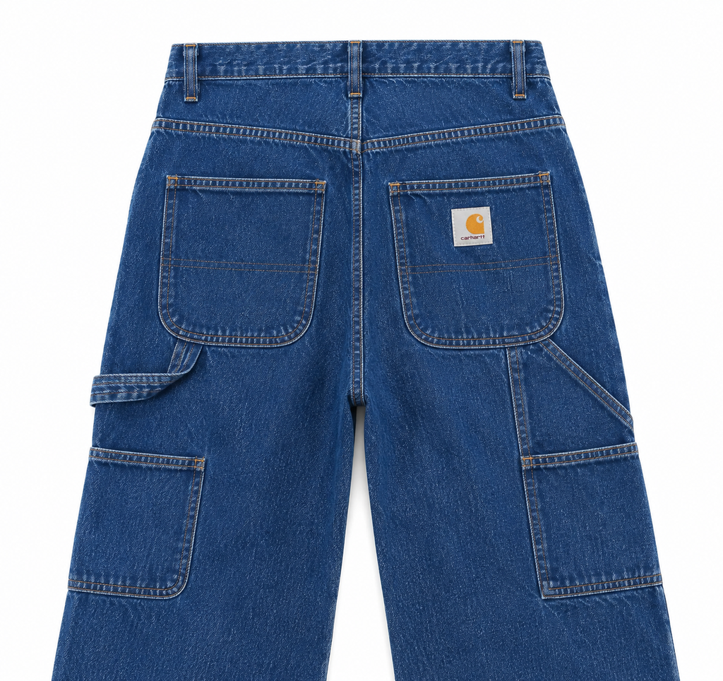 Pantalon Carpenter en Jean Délavé Foncé