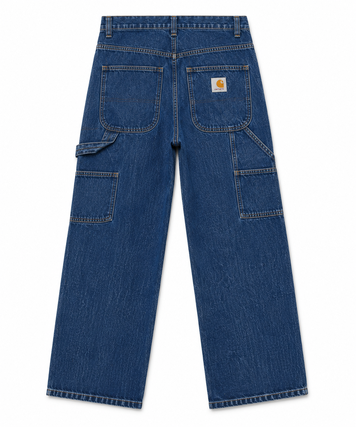 Pantalon Carpenter en Jean Délavé Foncé