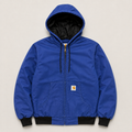 Veste Carhartt rework bleue, vue de face