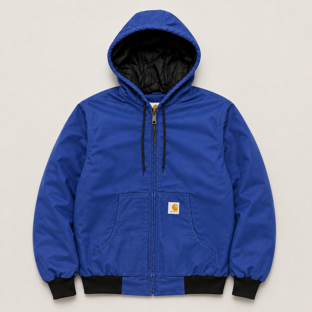 Veste Carhartt rework bleue, vue de face