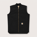 Veste sans manches rework noire, vue de face