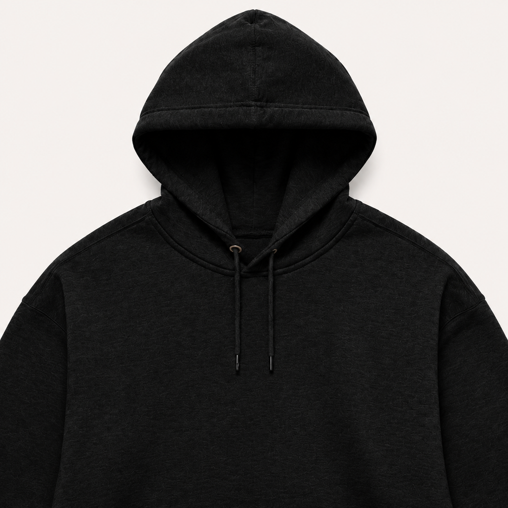Sweat à Capuche Oversize Reworked – Noir