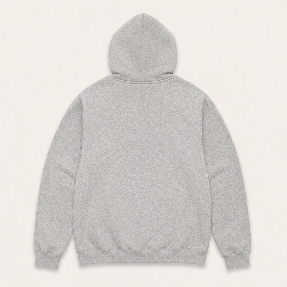Sweat à Capuche Oversize Reworked – Gris Chiné