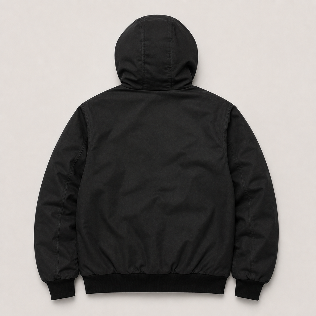 Veste Carhartt rework noire, vue de dos