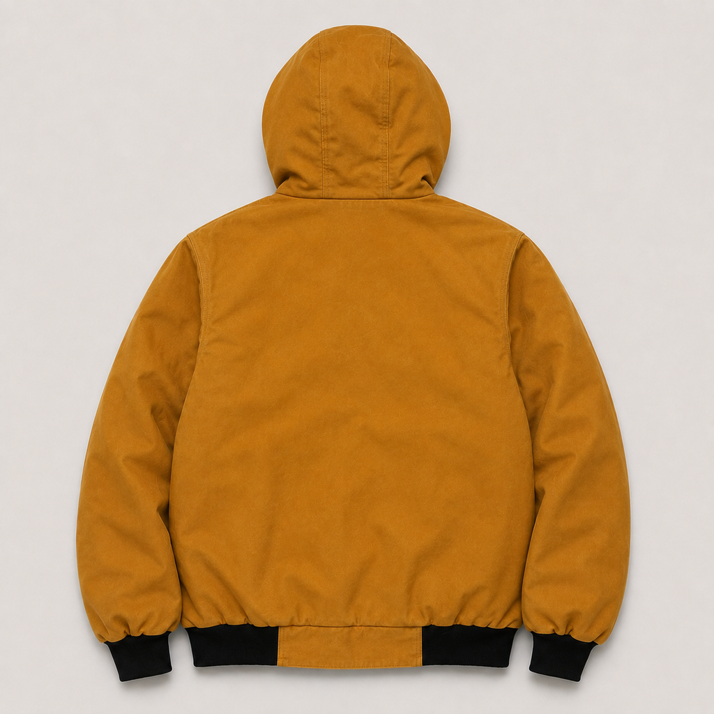 Veste Carhartt rework orange, vue de dos