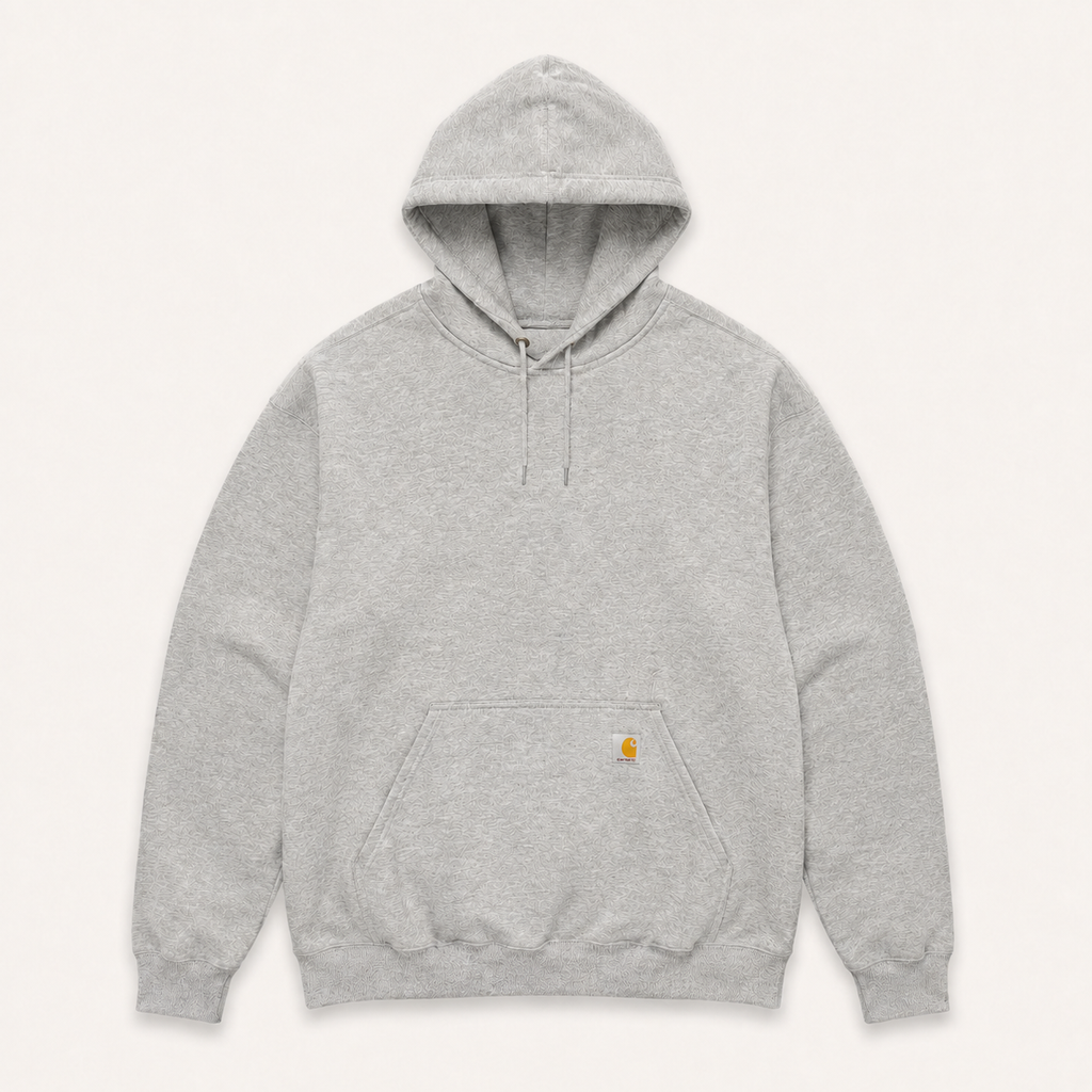 Sweat à Capuche Oversize Reworked – Gris Chiné